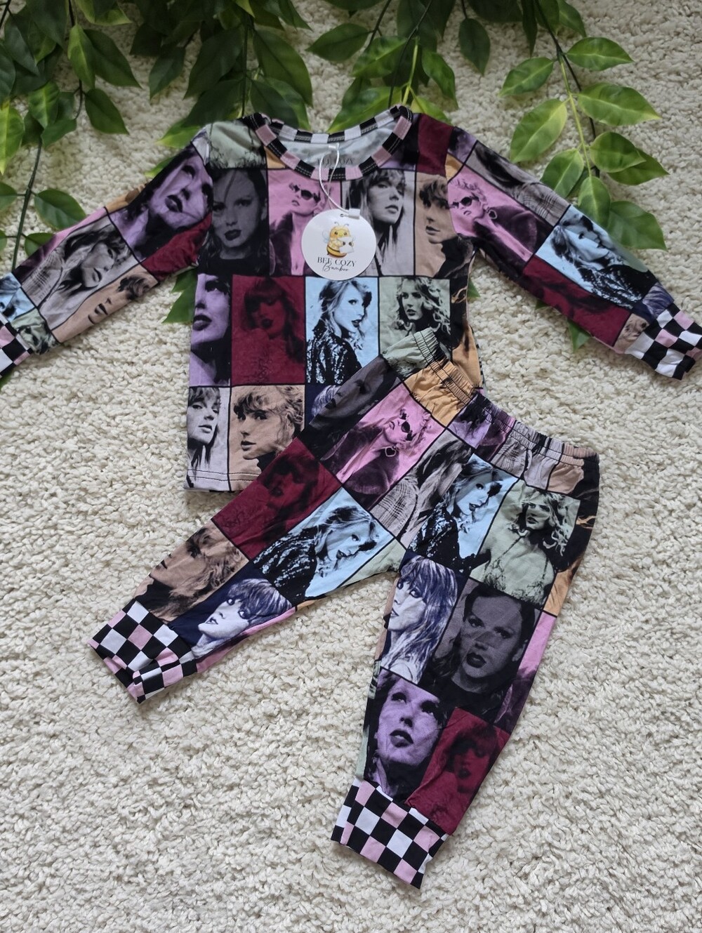 Unisex Baby Taylor Swift Patchwork Outfit (3-6 Months)